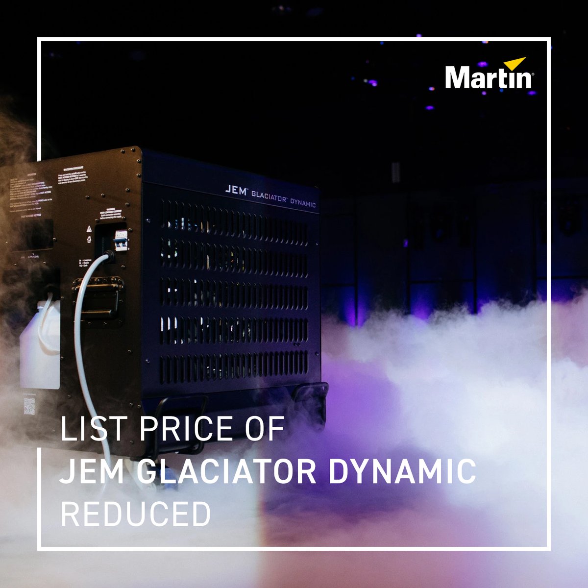 MartinLightingUK (@martinproukdist) on Twitter photo There's currently close to a 25% price reduction on the list price of the <a href="/Martin_Global/">Martin Professional</a> JEM Glaciator Dynamic. For more details or to place an order, please contact us on 01462 480000. There's currently close to a 25% price reduction on the list price of the <a href="/Martin_Global/">Martin Professional</a> JEM Glaciator Dynamic. For more details or to place an order, please contact us on 01462 480000.