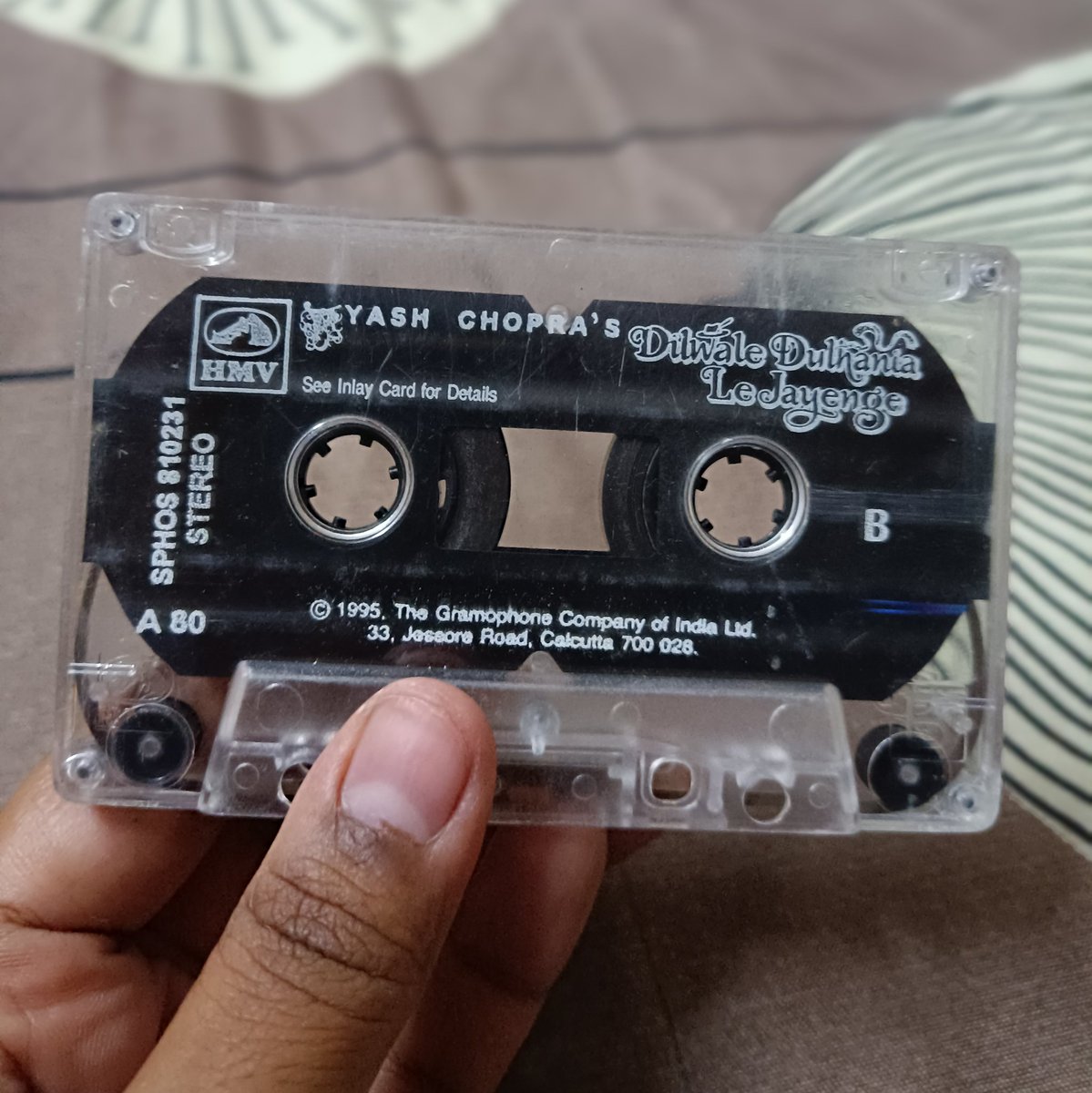 mythicbxrnn's tweet photo. i was looking for a Veer-Zaara cassette but i found ddlj one 😭🫶🏻 https://t.co/lthg9iXWPi