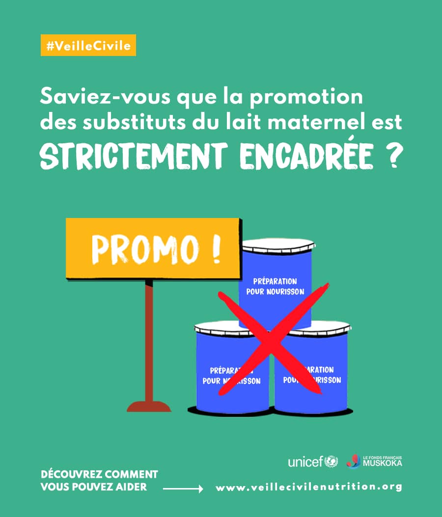 relanceK's tweet photo. Le savais-tu ? 🤔

La promotion des substituts du lait maternel est courante, surtout en Afrique centrale et de l'Ouest.

🎉 Rejoins notre campagne "Veille Civile" pour détecter les rumeurs sur cette pratique. 

#VeilleCivile https://t.co/X4RMbDIlKF