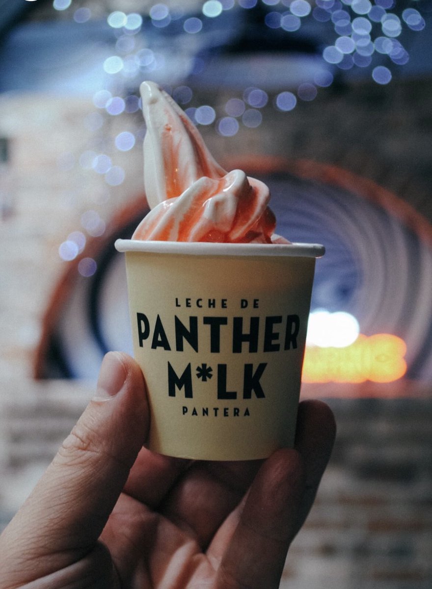 Panther M*lk soft serve ice cream at The Spanish Caravan in Liverpool! Yum 😀