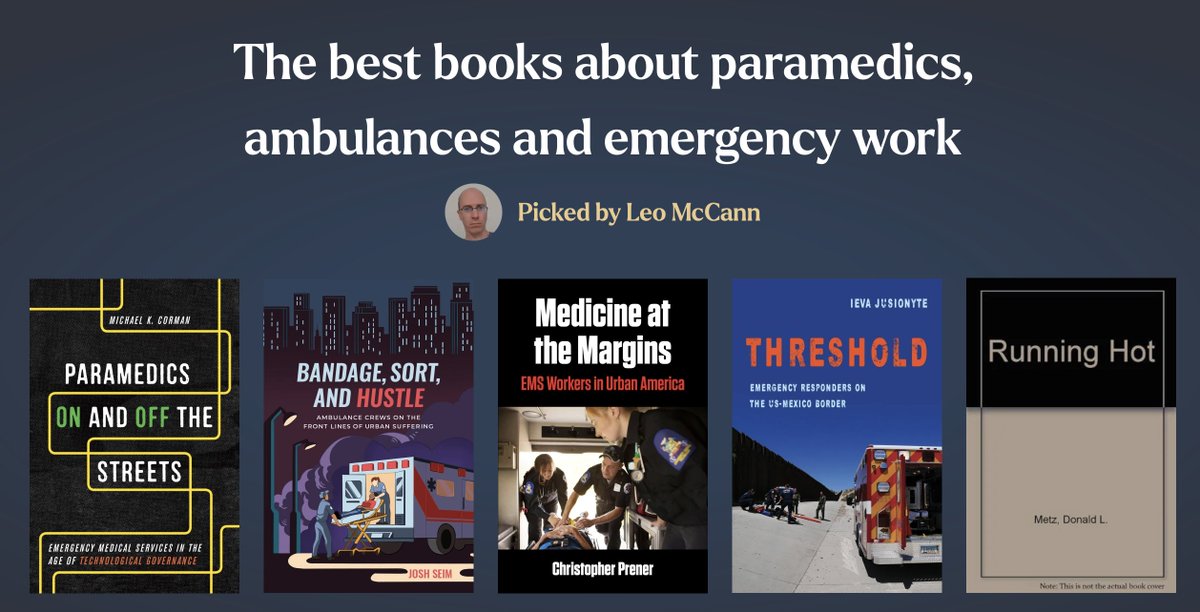 ieva jusionyte (@ievaju) on Twitter photo Happy to see #ThresholdBook <a href="/ucpress/">University of California Press (is on Bluesky)</a> among these excellent sociological-anthropological studies about emergency responders, including books by <a href="/LeoMc76/">Leo McCann</a> and <a href="/JoshSeim/">Josh Seim</a>
shepherd.com/best-books/par… Happy to see #ThresholdBook <a href="/ucpress/">University of California Press (is on Bluesky)</a> among these excellent sociological-anthropological studies about emergency responders, including books by <a href="/LeoMc76/">Leo McCann</a> and <a href="/JoshSeim/">Josh Seim</a>
shepherd.com/best-books/par…