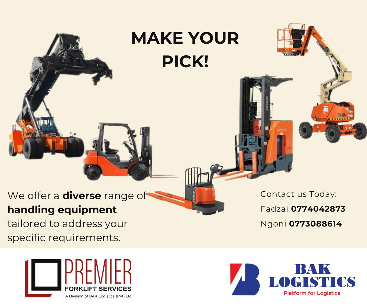 bak_logistics's tweet photo. Bak logistics has diversified into offering a wide range of handling equipment for hire and for sale. Contact our sales team today and find out how we can solve your various logistics pain points! https://t.co/yPBAGBuGk8