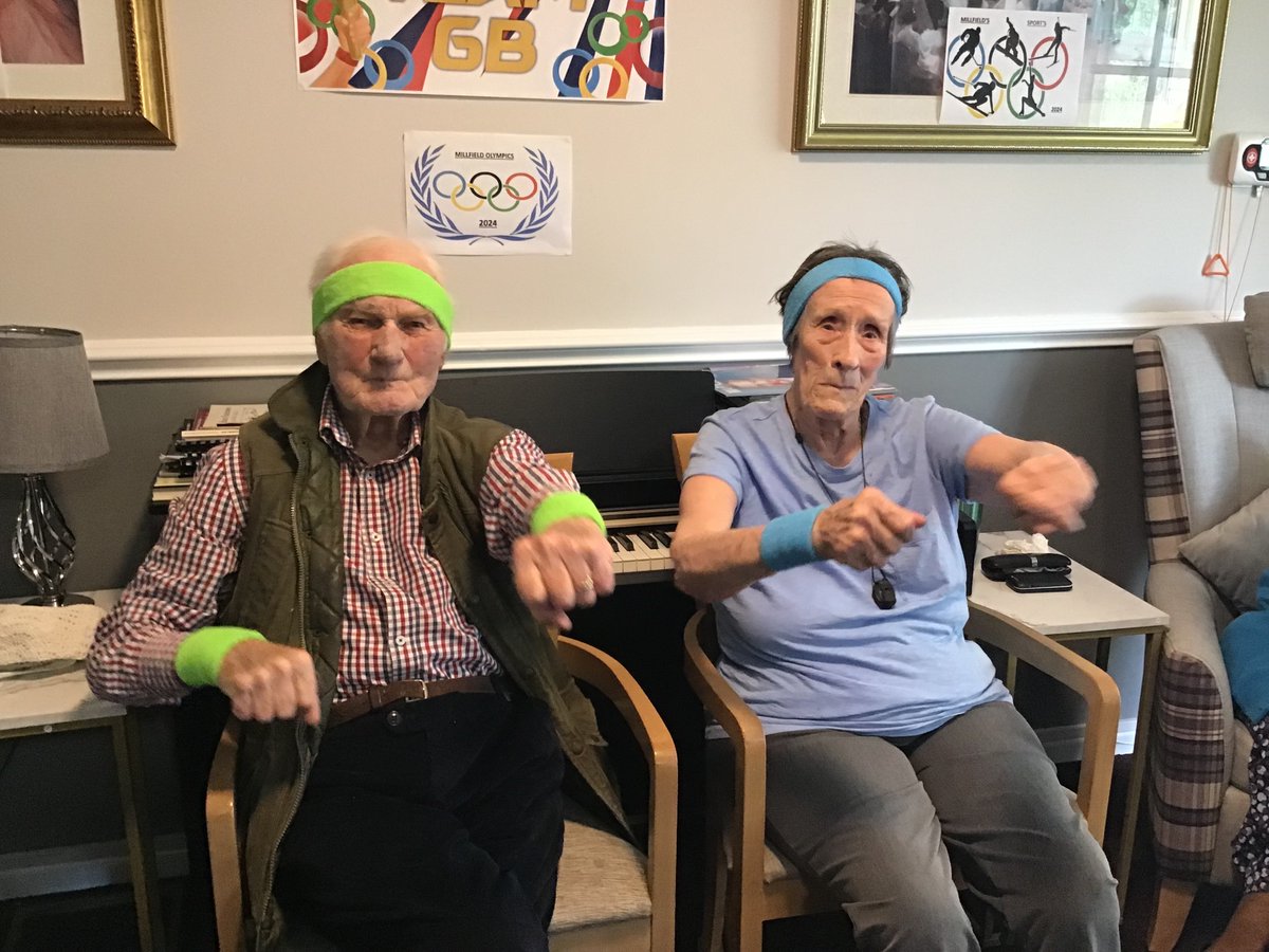 MillfieldCare's tweet photo. Today’s Olympic sports event ,sport armchair exercise always great to keep motivated and on the move @Steve_Vessey @AnchorLaterLife @anchorzestwell1 #OlympicGames #fun https://t.co/8pl8jQg7uo