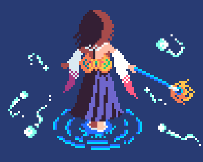 Jenangel_Blog's tweet photo. Yuna from Final Fantasy X - The Sending
Made in @aseprite 
colour palette: https://t.co/yFhPPyoz67

#FinalFantasy #pixelartist #finalfantasyx #pixelart https://t.co/iS3ntUEcsV