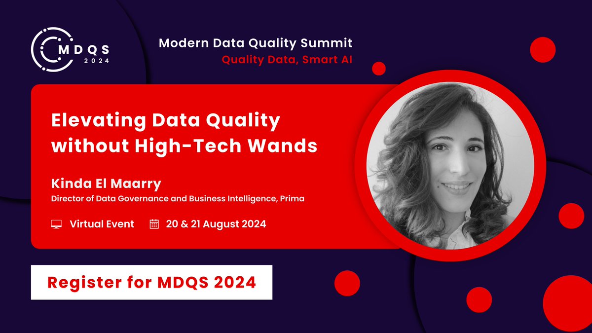 Data contracts, ownership frameworks, and quality harmonization—learn how these can change your data quality without breaking the bank.  

Tune in to this upcoming session at the #MDQS2024: moderndataqualitysummit.com