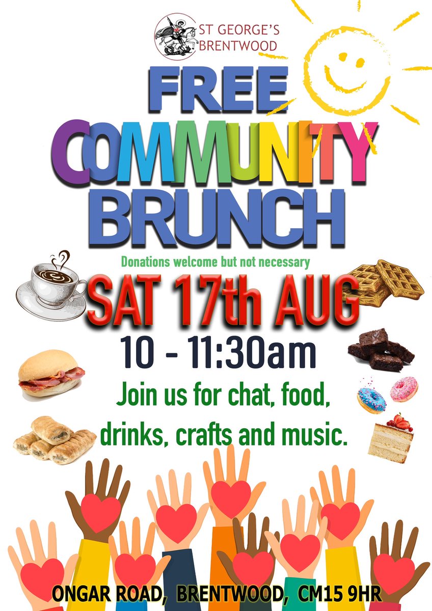 Save the date - pop along for brunch and bring the kids to our book and activity corner. This is a free event but donations are always welcome ☕️🥓📚🎨