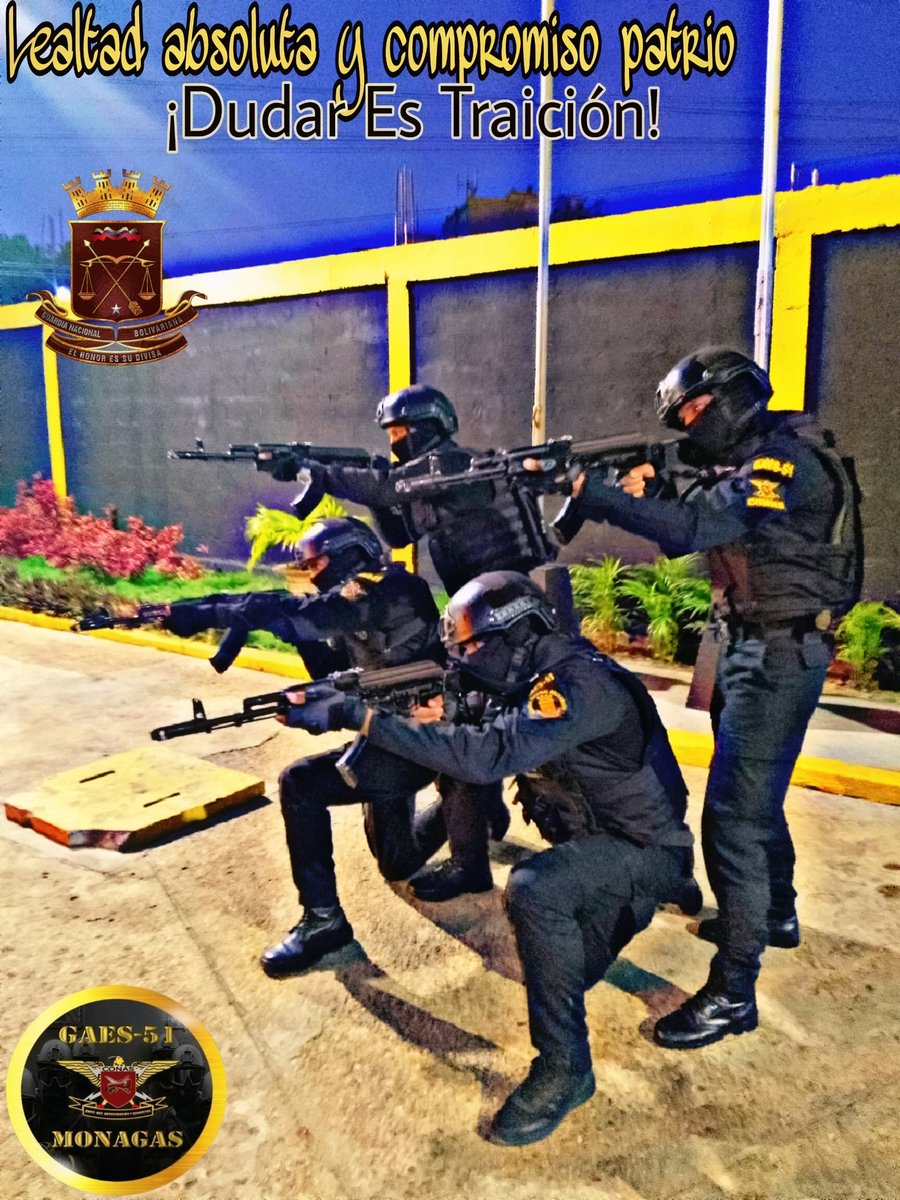 Leales a la patria y comprometidos al máximo con brindar protección al pueblo Venezolano 🇻🇪.
#6Ago