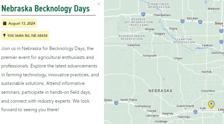 SPECKofDirt's tweet photo. One week away from our @BecksHybrids Nebraska Becknology Days. Join us at the Goehner facility for a day of fun and learning! Register here to save time at the door: https://t.co/Q5G3AVNluz https://t.co/Uq2z4bv36p