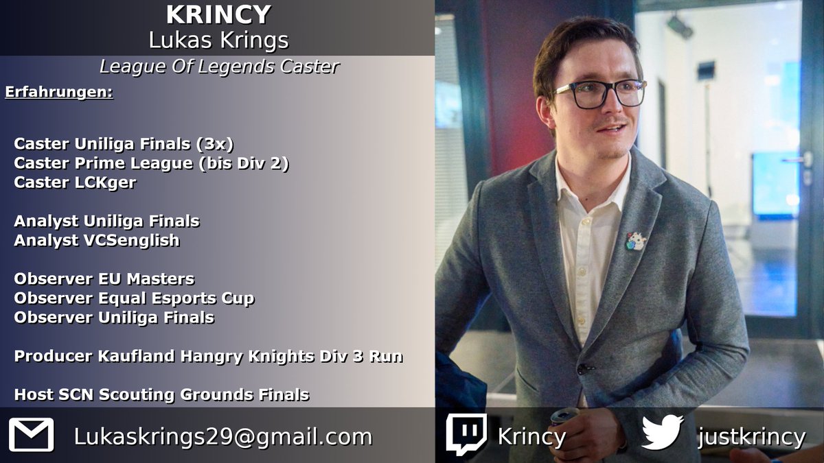 Ich bin noch auf der Suche nach einem Team für die Prime League Playoffs vom 17.8. bis 19.8.!

Bezahlte Angebote sind bevorzugt, ich höre mir aber auch sonst ein mögliches Angebot an :)

Über Likes und Retweets wäre ich sehr dankbar.