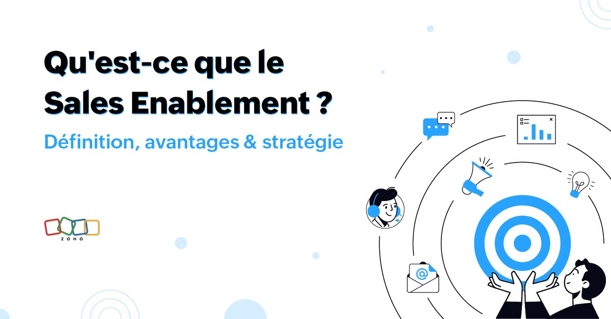 ZohoFrance's tweet image. Le Sales Enablement c’est quoi ? Dans cet article, nous allons répondre à cette question, simplement et clairement !
Par ici pour la lecture : zurl.co/xUCv
#ZohoBlog