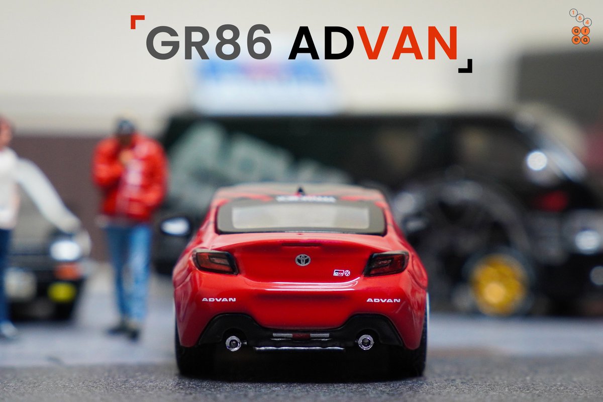 area1_64's tweet photo. ⚫️🔴 86's Day

Pop Race · Toyota GR86 Advan livery at AREA 164
· · ·
#poprace 
#toyota86 #gr86 #gazooracing 
#advan #advanceracing 
#164diecast #164scale #164figure 
#AREA164 https://t.co/IhBzUEKuaV