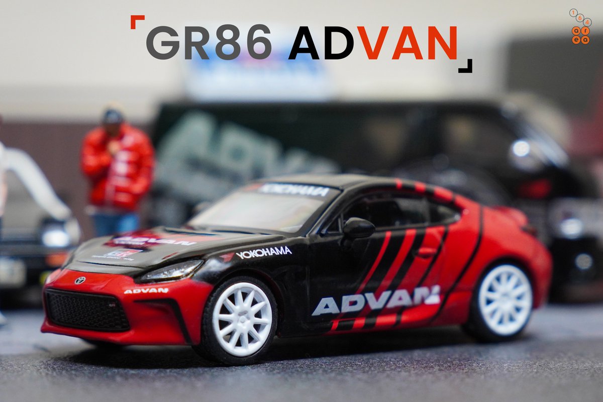 area1_64's tweet photo. ⚫️🔴 86's Day

Pop Race · Toyota GR86 Advan livery at AREA 164
· · ·
#poprace 
#toyota86 #gr86 #gazooracing 
#advan #advanceracing 
#164diecast #164scale #164figure 
#AREA164 https://t.co/IhBzUEKuaV