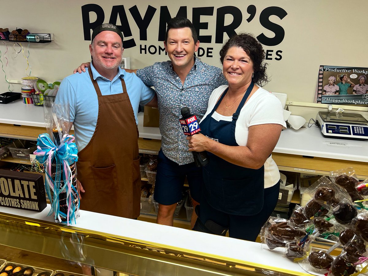 Thanks to Raymer’s Chocolates in Doylestown for giving us an inside look at their perfect gift for any occasion!  24.99 gets you a chocolate dipped bottle of anything!  Check out the story on <a href="/FOX29philly/">FOX 29</a> for details!