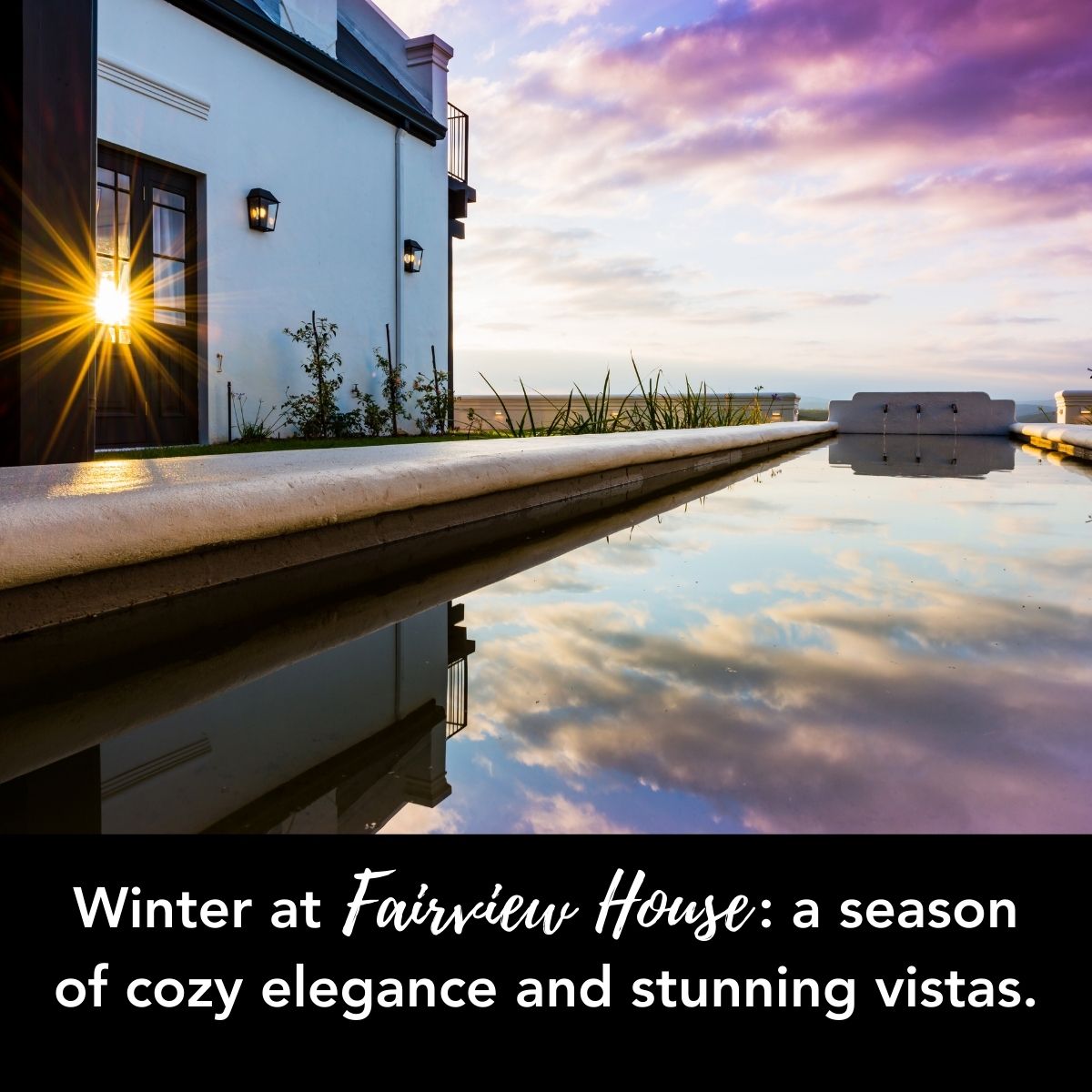 Winter at Fairview House: a season of cozy elegance and stunning vistas.