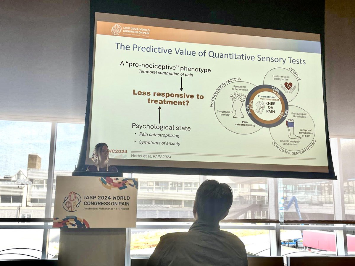CNAP_AAU's tweet photo. @EmmaHertel @IASPpain Well done to our PhD Fellow @EmmaHertel for a insightful talk about the translational aspects of pressure-based QST. Emma enlightened us on how to increase the translation of our experimental pain models to clinical conditions 🧠🤓 #WC2024 @IASPpain https://t.co/9B1Udj1tOz