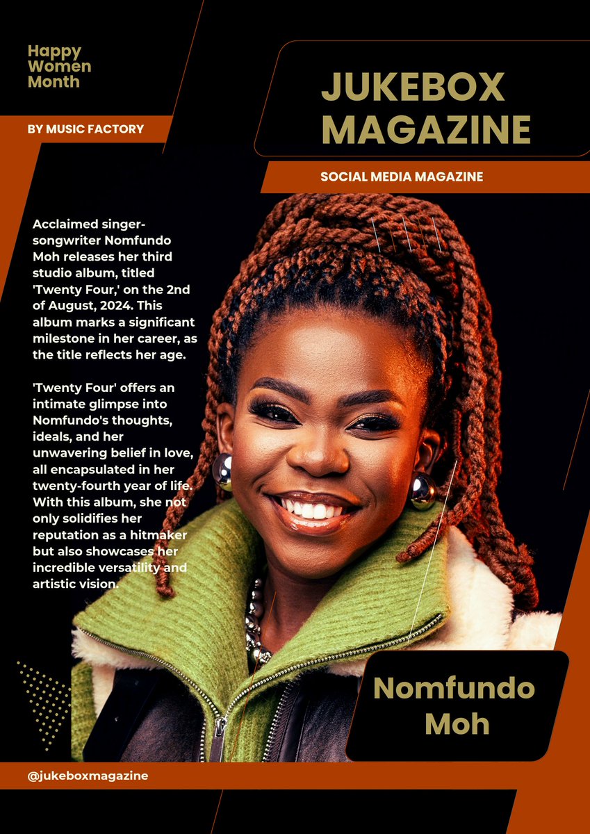 Nomfundo Moh Stay True to Herself with Her Third Studio Album, 'Twenty Four'...<a href="/Nomfundo_Moh/">MohSquito 💕</a>

#jukebox_mag
facebook.com/share/p/AyE7Wx…