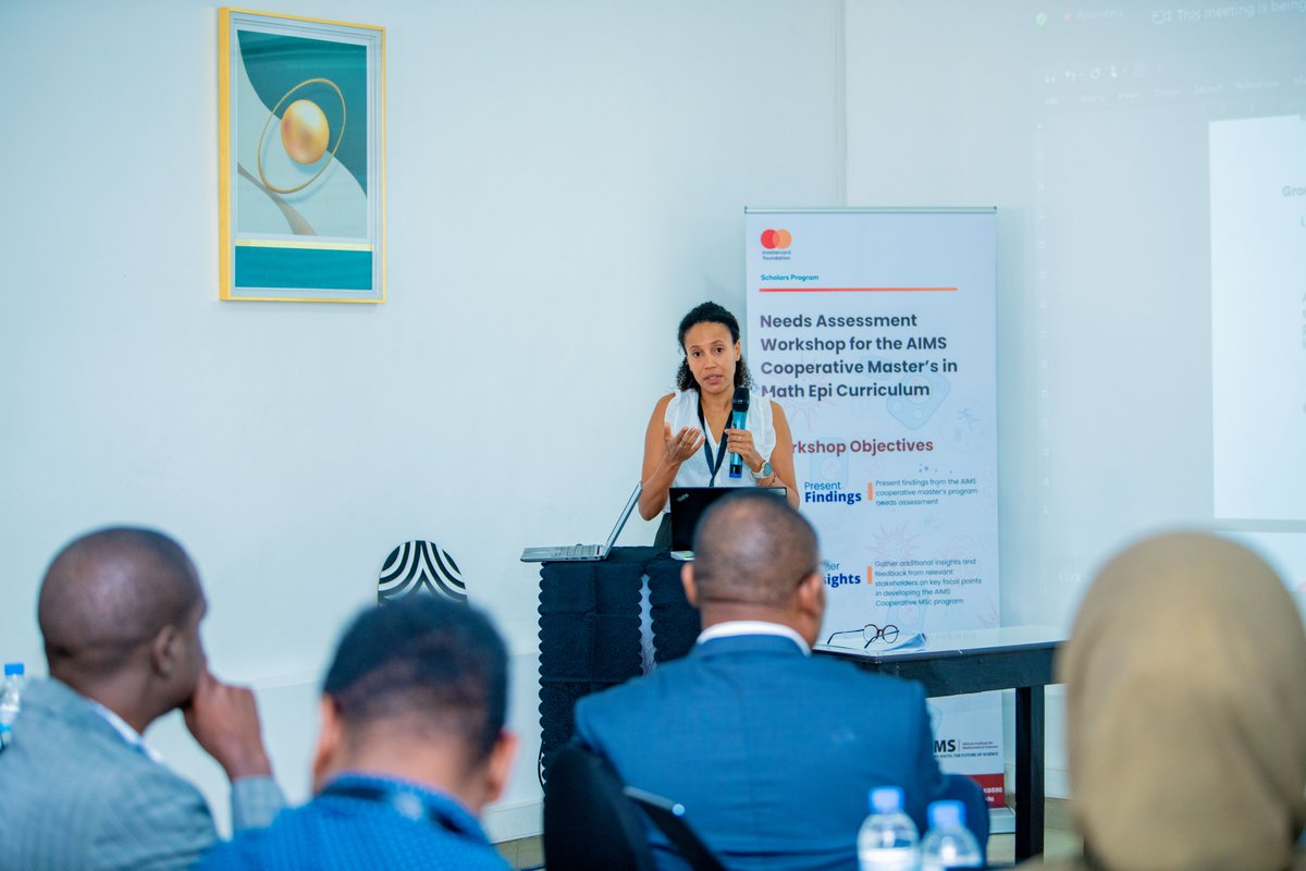 AIMS_RIC's tweet photo. We are grateful to Sophie Diarra for leading the Needs Assessment Study for #MathEpi & sharing the findings. From the results, informants agree that capacity needs to be built in Africa to tackle our #epidemiological problems, using modelling as a tool to inform decision-making. https://t.co/dmrOzy4QDu