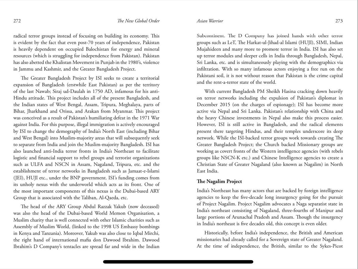 TheNavroopSingh's tweet photo. We wrote about #GreaterBangladesh #ChristianState in India’s North East in the year 2016 in our book #TheNewGlobalOrder #IndiaTroubledNeighbourhood https://t.co/wnYvHEq5hy