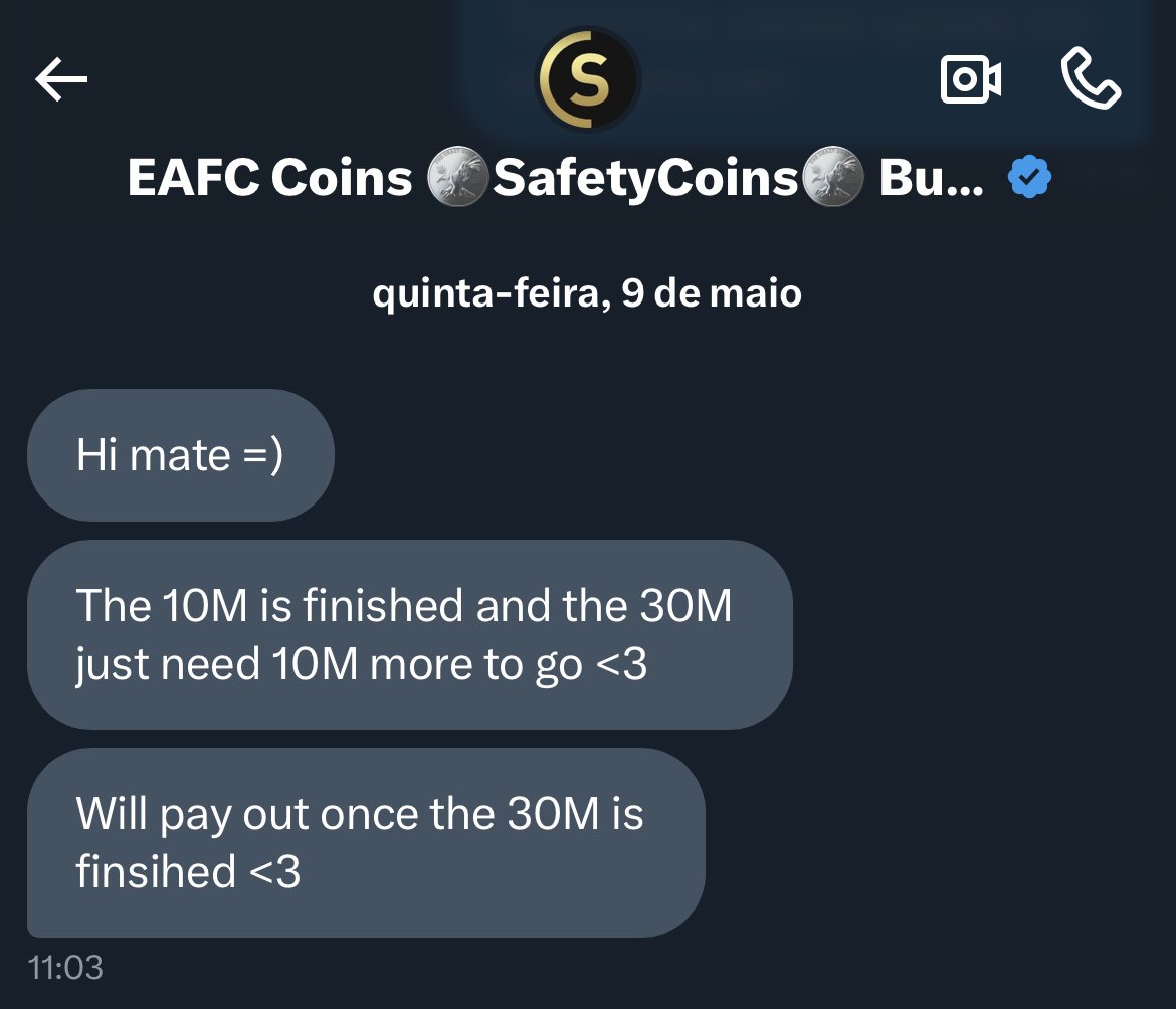 gmguerreiro98's tweet photo. Chegando no TOTS, vendi mais 40 milhões de coins praticamente (35 saíram da minha conta principal). 

Segue print abaixo da @safetycoins 🤝 (código GUERREIRO para promoção em coins ou para vantagem na venda de suas moedas). https://t.co/HwnSoHsrbo