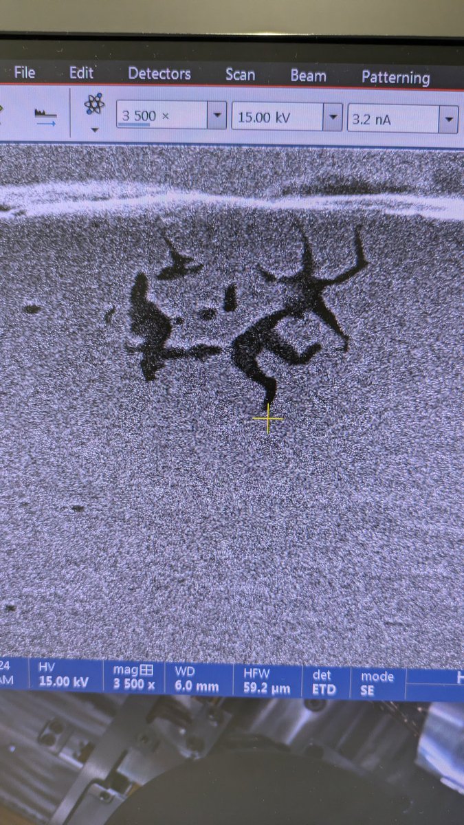 kuchubro's tweet photo. found another crack that looks like a witch driving a broomstick https://t.co/MpwvsccfNR
