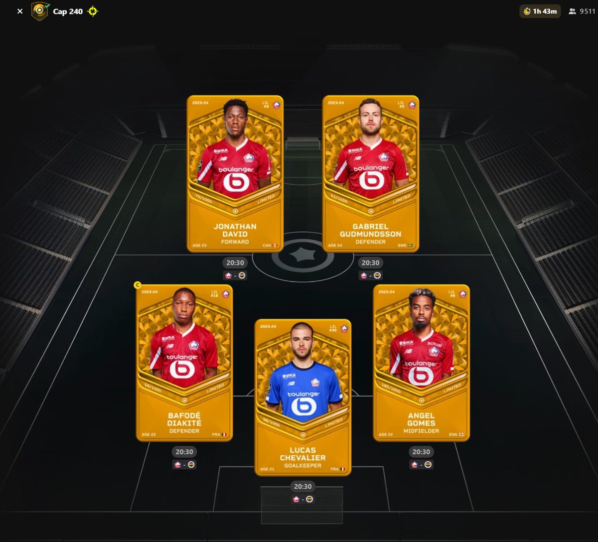 SorareLOSC's tweet photo. QUE LA SAISON COMMENCE ENFIN, QU'ON PUISSE ENFIN REVIBRER GRACE A NOS DOGUES !
En route vers une qualification en LdC 🔥
#Sorare #GW499 #LOSC #LOSCFSK https://t.co/nk1lsRvNuj