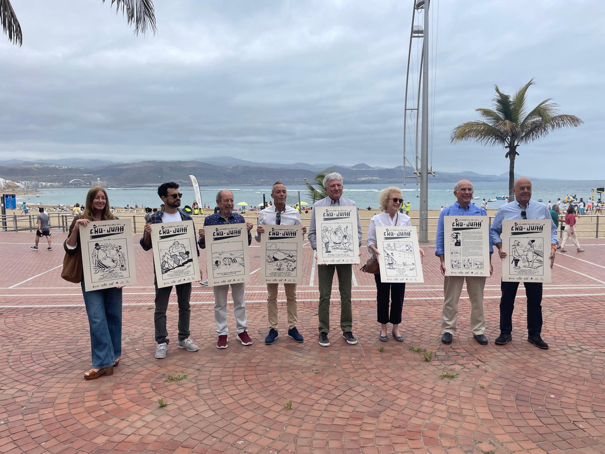 laradiocanaria's tweet image. 🔊El @aytolpgc promociona en el mobiliario urbano y en sus redes sociales una selección de las viñetas del polifacético artista, Hijo Predilecto de Las Palmas de Gran Canaria, que destacó en la pintura, la caricatura y el humor gráfico. 
 
#InformativosCR