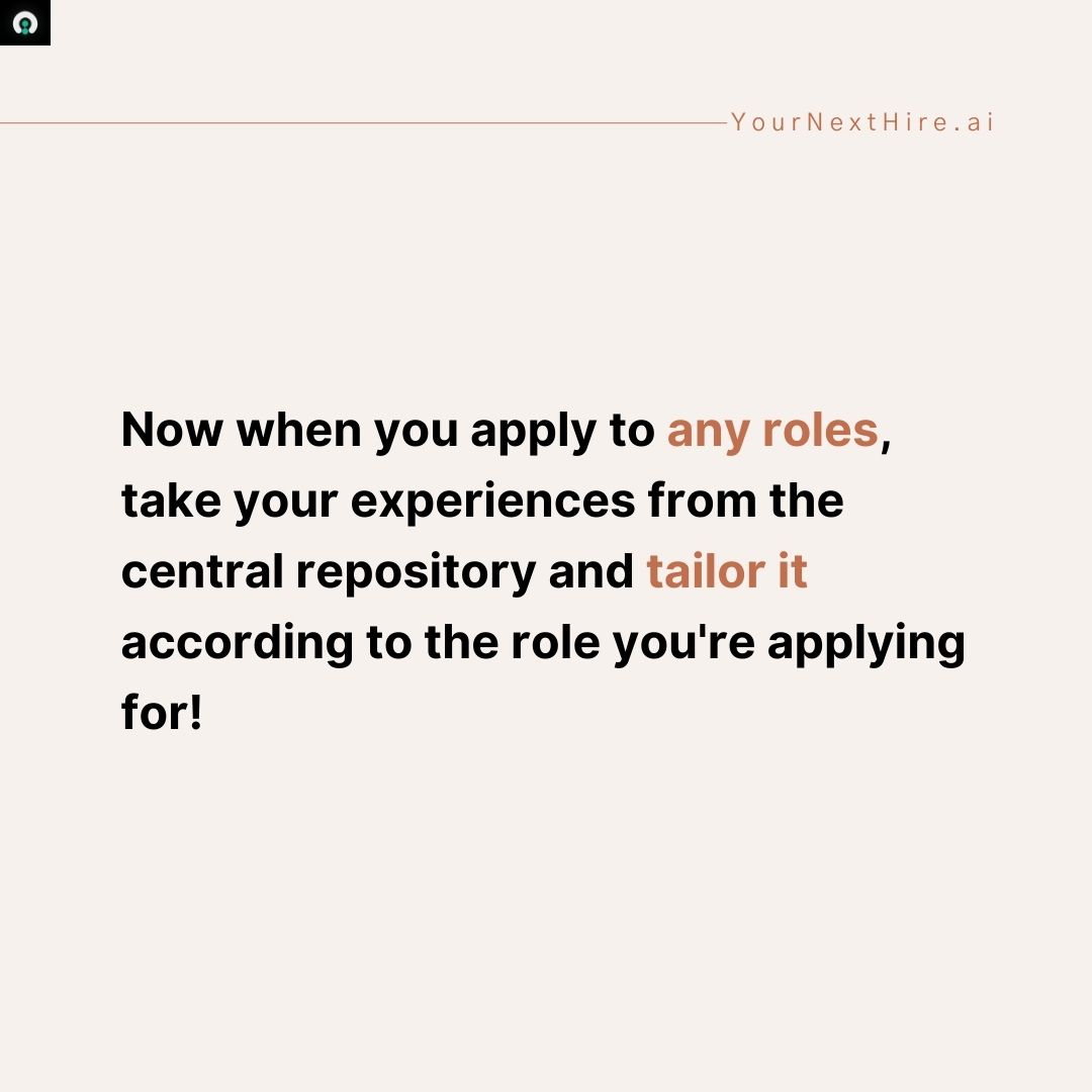 yournexthire_ai's tweet photo. Guide to streamline your resume experience: Master resume! https://t.co/Z5e91quVxB