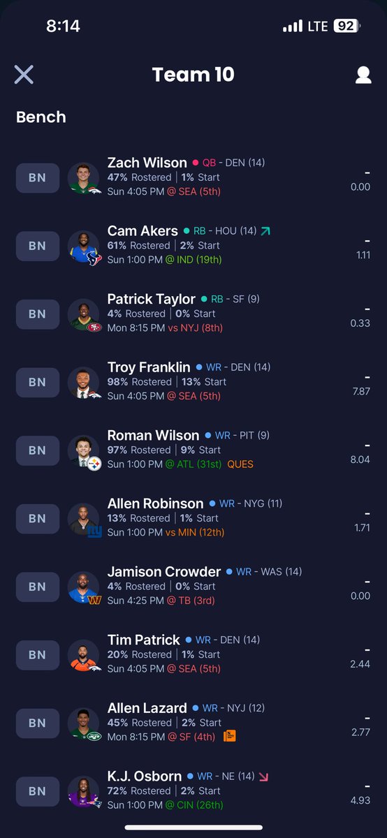 PrizeFinder_'s tweet photo. $100 Sleeper Orphan

12 team SF PPR TEP start 10

Very Active league

https://t.co/CxWY3A29JP

@MyFantasyLeague #FantasyFootball https://t.co/wADDyCV5z3