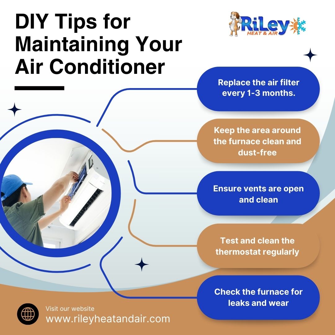 RileyHeatAir's tweet image. DIY Tips for Maintaining Your Air Conditioner
rileyheatandair.com
#ACtips #EnergyEfficiency #HomeComfort #CoolingSavings #HVACservice #ThermostatTips #AirFilterMaintenance #ACefficiency #SaveEnergy #LowerCoolingCosts #IndoorClimate #HVACmaintenance #SummerSavings