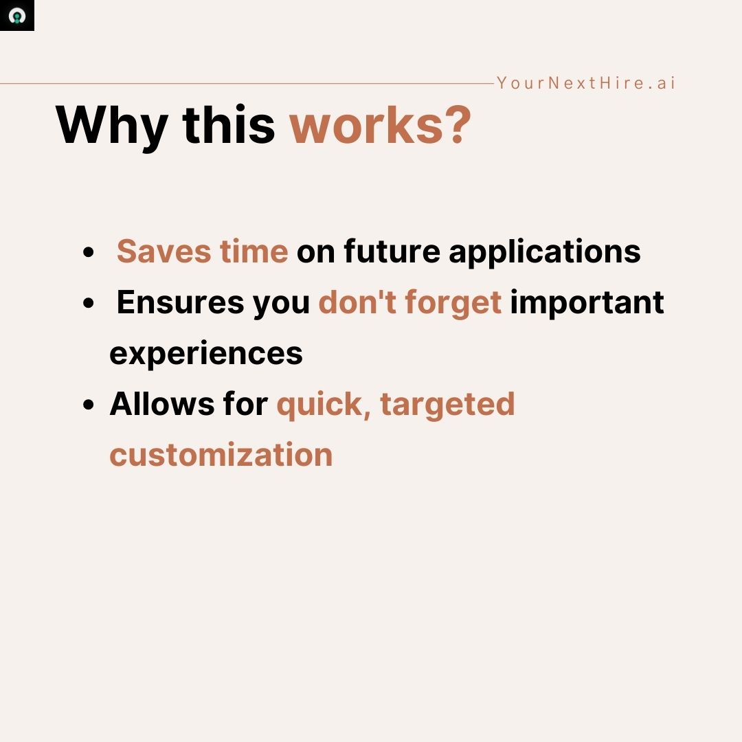 yournexthire_ai's tweet photo. Guide to streamline your resume experience: Master resume! https://t.co/Z5e91quVxB