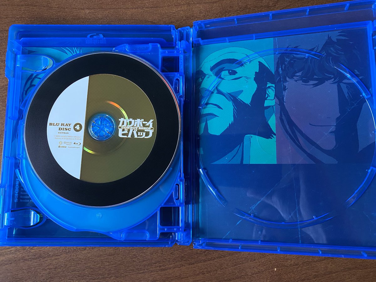 CosmicCamden's tweet photo. The Cowboy Bebop blu rays go hard. https://t.co/gPVU5imhQQ