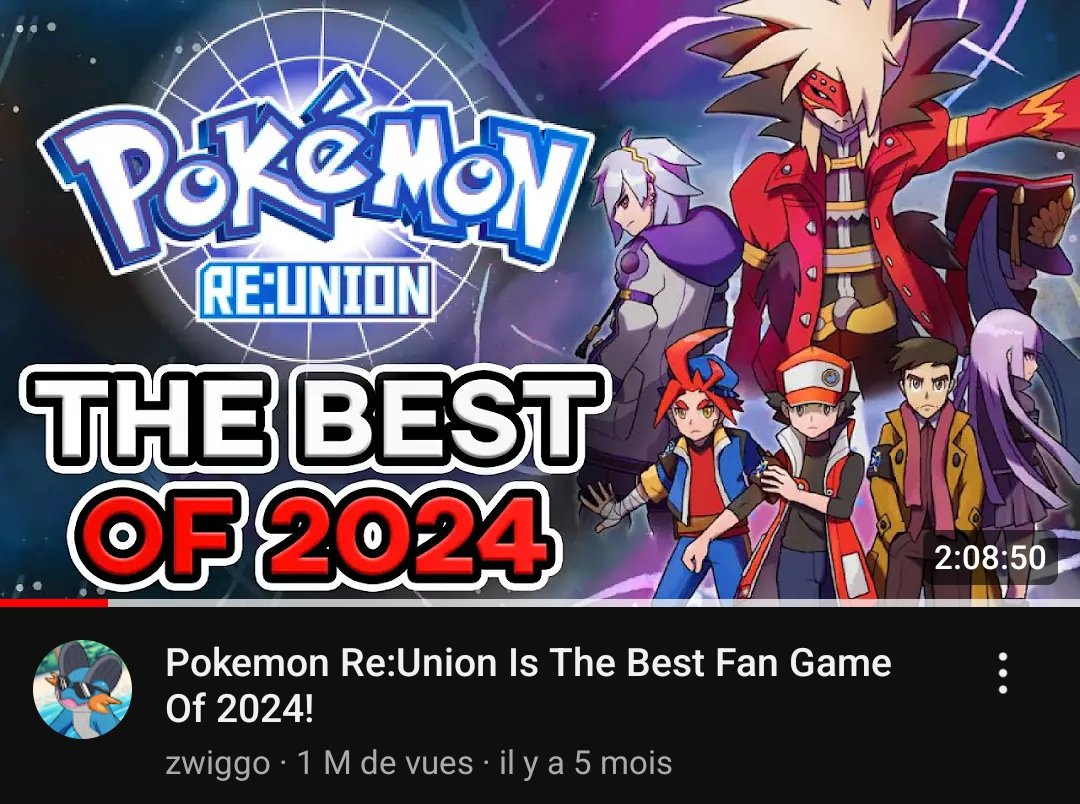 Un million. 

C'est le nombre de fois que vous avez visionné l'incroyable vidéo de <a href="/Zwiggo1/">Zwiggo</a> sur Pokémon Re:union.

Merci un million de fois. 

L'aventure de Red dans le multivers ne fait que commencer. ☄️