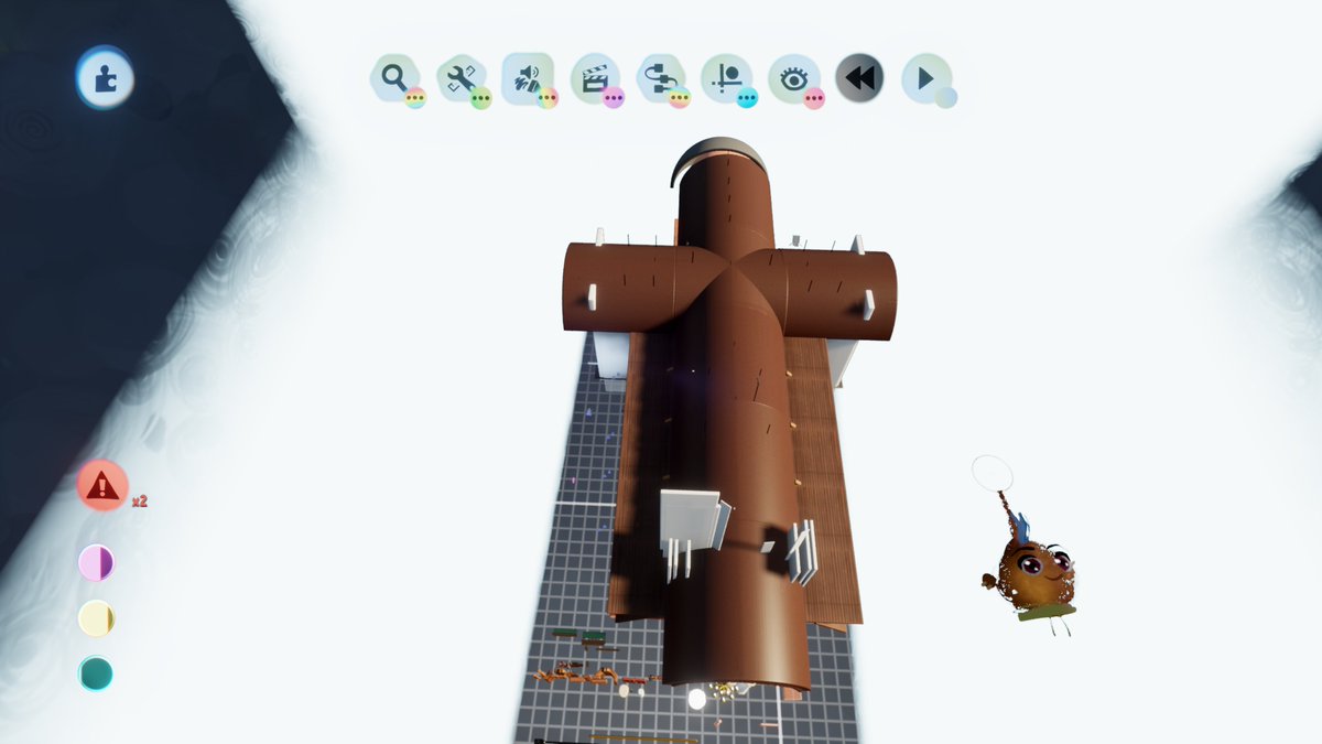 DegroteMarcel's tweet photo. #UPDATE5 We started at 11 may stakling out the frame (picture 1). Picture 2 is how the outside looks now😅. And picture 3, at distance you see the "Organ front" that is almost finisht. #MadeInDreams #TheTwinBrothers @BRobo82 @dorien360 @mediamolecule https://t.co/ZVLjS1Vw1y
