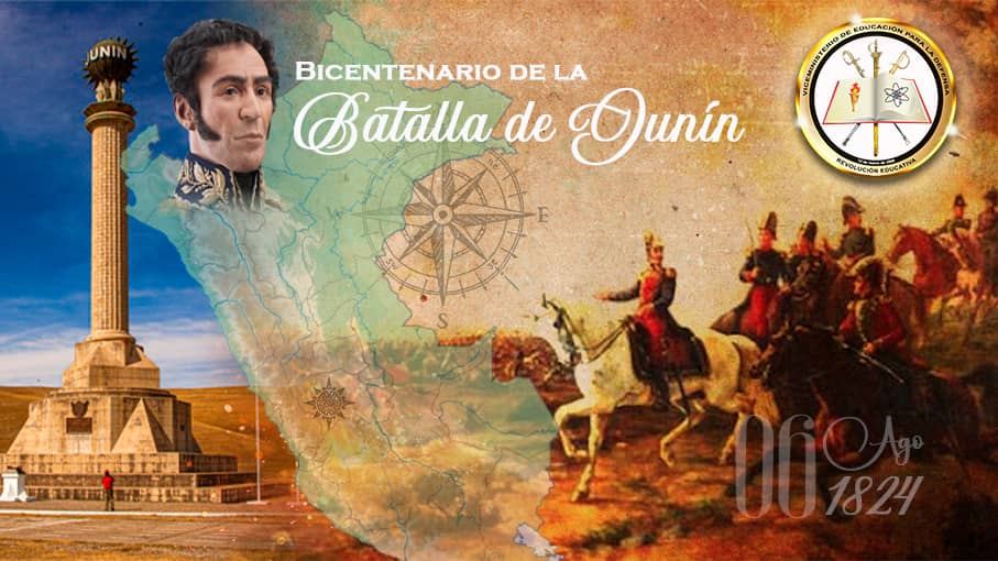 #6Ago || A 200 años de la Batalla de Junín <a href="/VICEDU_MPPD/">VICEDU.MPPD</a> recuerda esta gesta historica en donde el ejército patriota comandado por el padre de la Patria, Simón Bolívar, selló la independencia del Perú y preparó el escenario para la emancipación total de América del Sur.