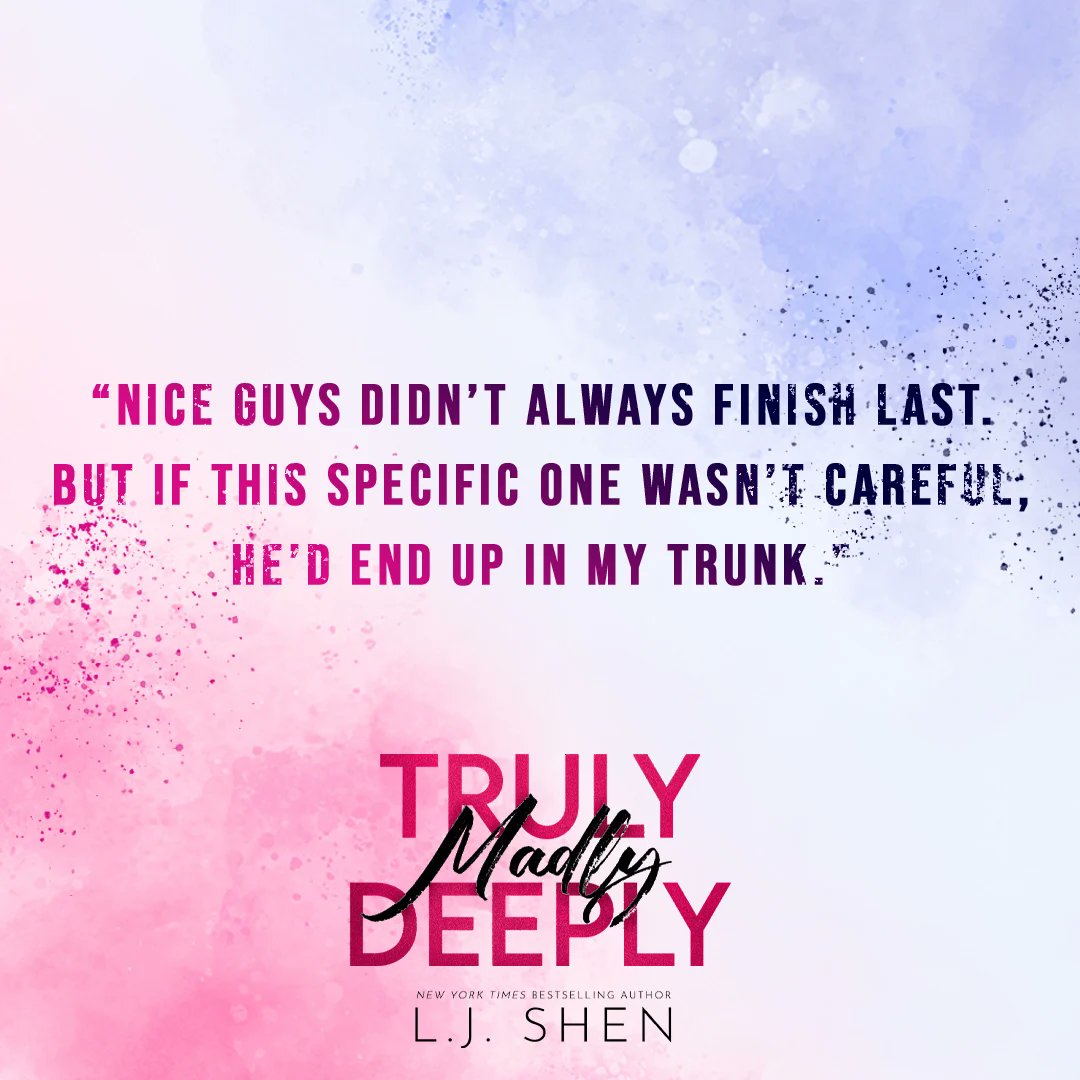 vickybooklover1's tweet photo. โจTEASER: TRULY, MADLY, DEEPLY by @lj_shen Is coming September 10!
#PreOrderHere
eBook: https://t.co/XbM7mP4lxv
Paperback: https://t.co/MznAfzokng
#comingsoon #ljshen #kindleunlimited #romancebooks #spicyromance #theauthoragency @theauthoragency
#bloombooks https://t.co/FhRkITrBKn