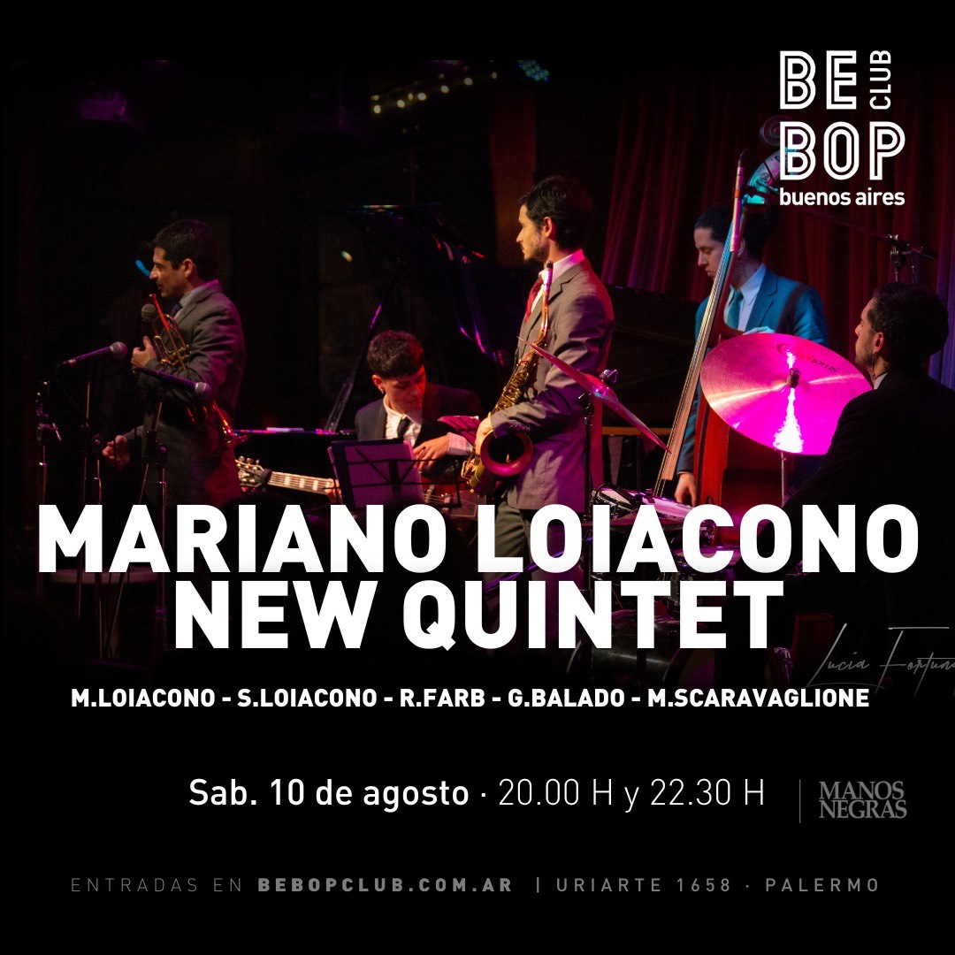 LMarianotrumpet's tweet photo. Sábado próximo 10/08 estaremos con mi grupo tocando Hard-bop en @bebopclub a las 20 y 22:30 hs.
Los esperamos!
Tickets en: https://t.co/UzhThWOvG3
#Jazz #BuenosAires https://t.co/tegKaN1CWf