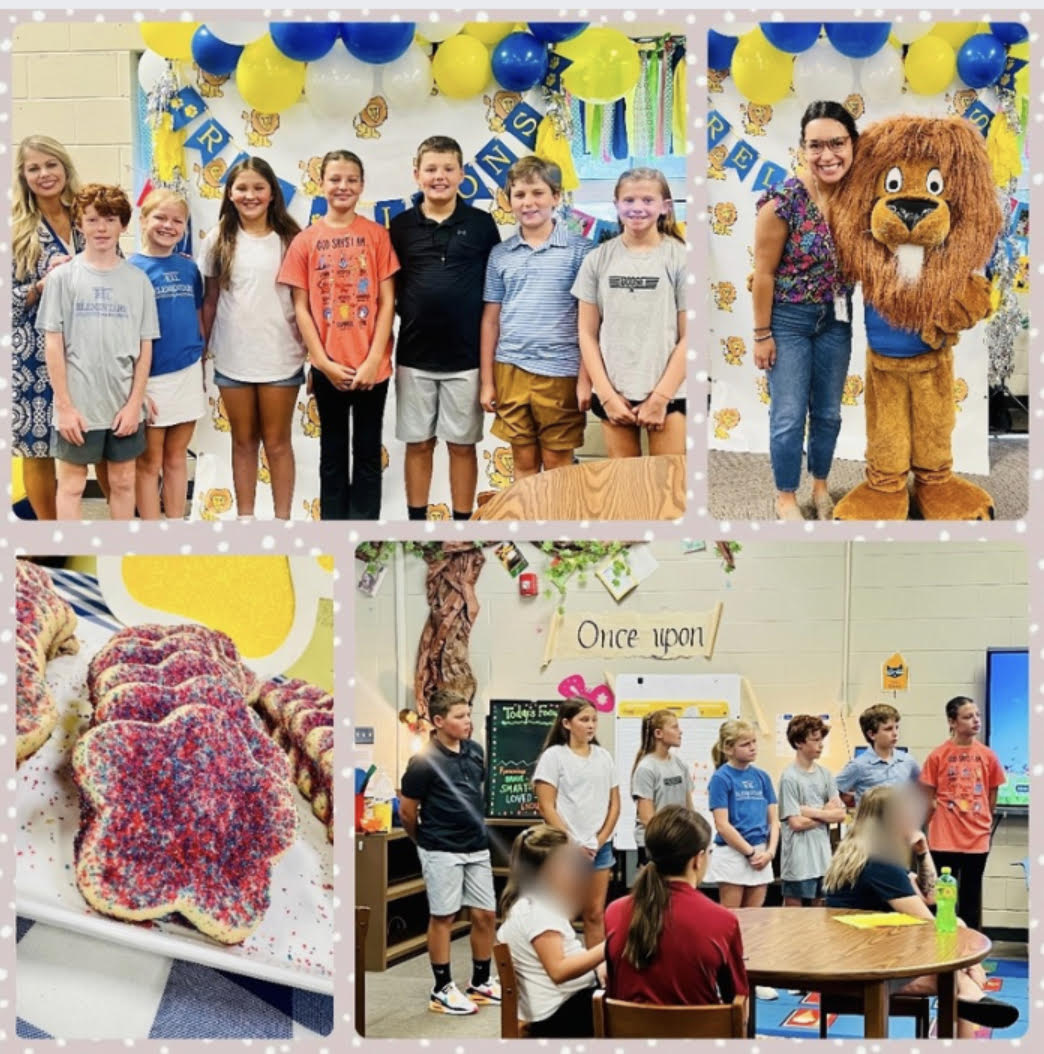 RELtullahoma's tweet photo. We were so excited to welcome all of our new REL families during our new student orientation!  Thank you to some of our fifth grade Lions for providing tours, serving refreshments, and answering questions! #letTheAdventureBegin https://t.co/T6oFpJloZM