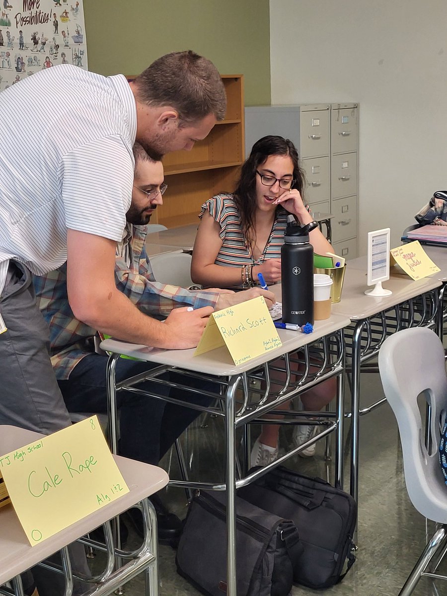 The fun begins!!!! So excited to welcome our new #fcpssecmath teachers to FCPS! 👏❤️ Building community with a little math this morning....#100numbertask. #FCPSInduction #FCPSRise