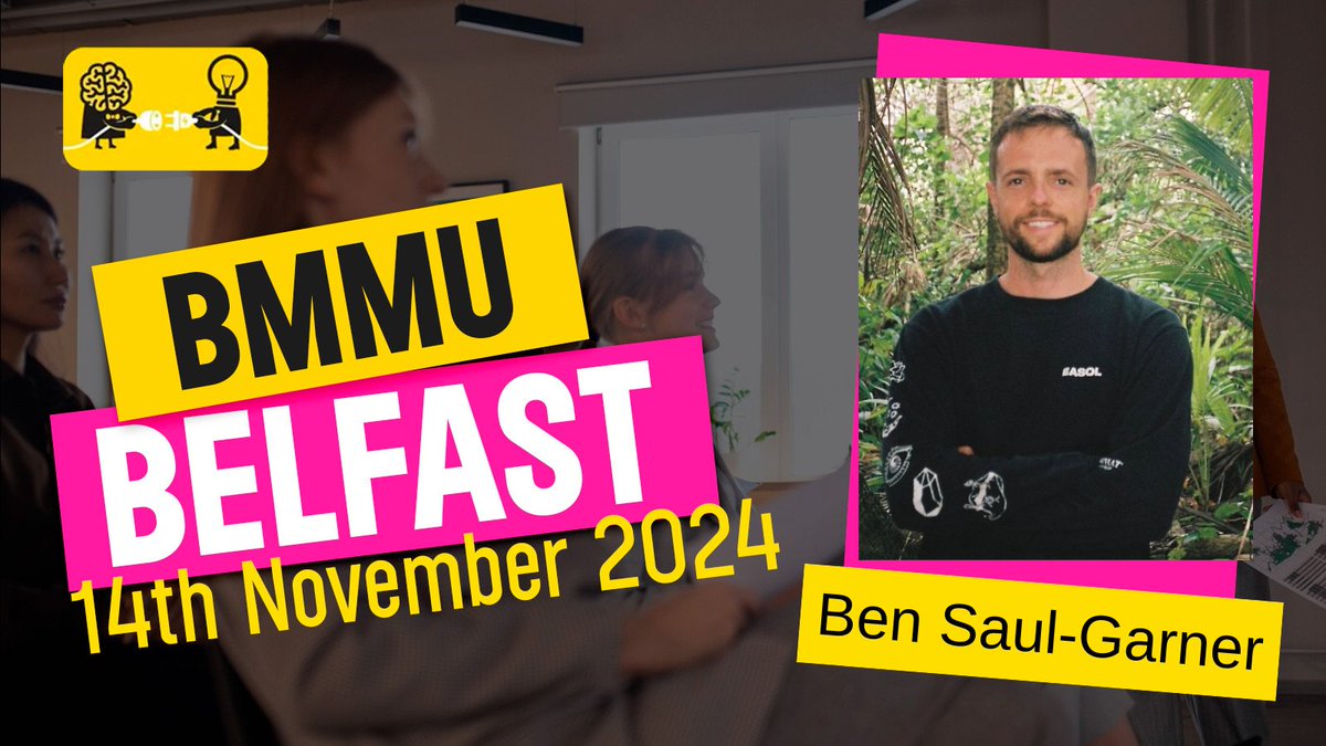 BMMUBelfast (@bigmktmeetup) on Twitter photo **Speaker Announcement**
<a href="/bsaulgarner/">Ben Saul-Garner</a> Co-Founder at Attachment & Rebel Book Club will be speaking on stage at #BMMUBelfast 14th November 2024. Don't miss it!
🎟️ tickettailor.com/events/bmmubel… **Speaker Announcement**
<a href="/bsaulgarner/">Ben Saul-Garner</a> Co-Founder at Attachment & Rebel Book Club will be speaking on stage at #BMMUBelfast 14th November 2024. Don't miss it!
🎟️ tickettailor.com/events/bmmubel…
