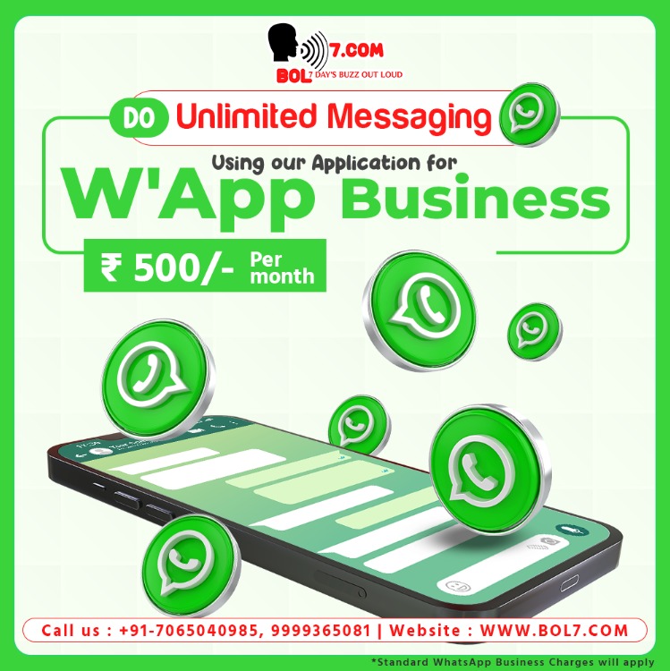 bol7digital's tweet image. 🚀 Boost your business with WhatsApp Business API!

Special Offer: INR 500*/month 🎉

✅ Green Tick Verification 
📬 Unlimited Messaging
📊 Advanced Analytics

Ready to grow your business? Let’s get started today!

#WhatsAppBusinessAPI #BoostSales