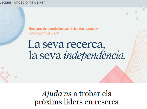 LaCarreras's tweet photo. Serca de @CATerrades a la @FundlaCaixaCAT. La veieu? https://t.co/U0IZQ9skO0