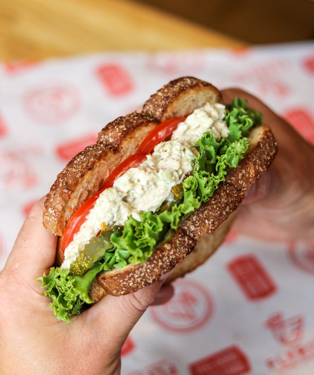 The healthy, on the go lunch option you’ve all been craving. Fly by for our chicken salad sandwich, made with avocado mayo and served on multi-grain bread.