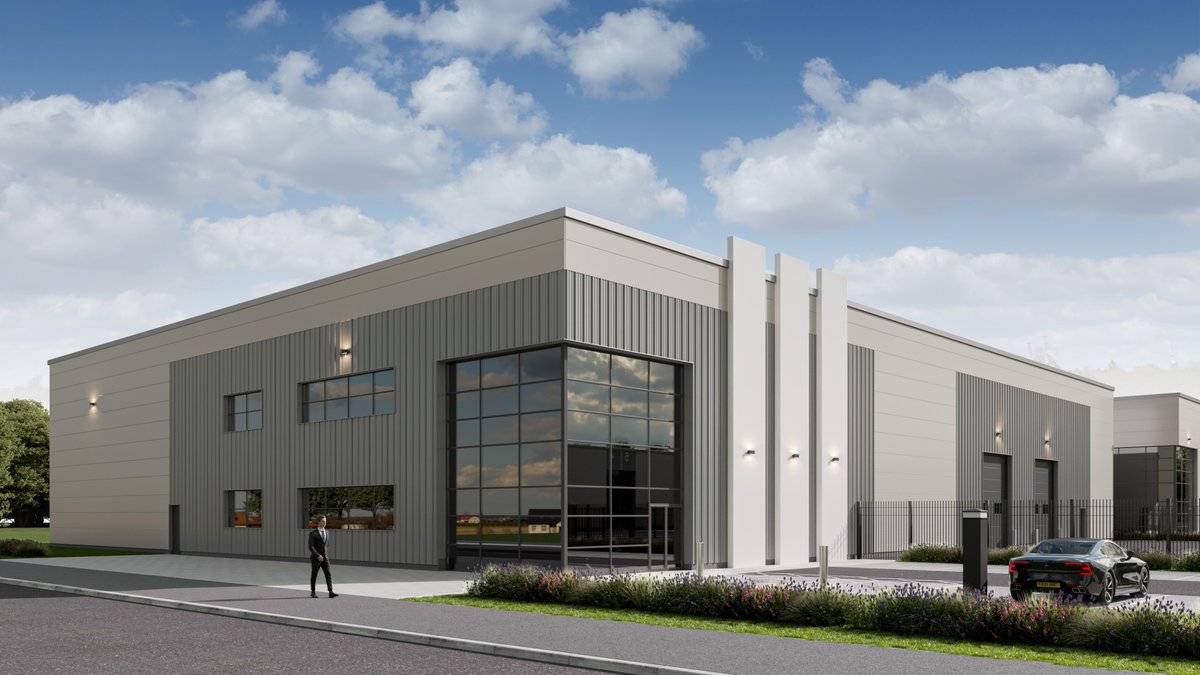 Wykeland's tweet photo. Construction has begun on the latest ยฃ10m development at our Melton West business park.
Evolve will create 85,000 sqft of prime commercial space for growing companies, comprising of two larger units of 37,000 sqft and 22,900 sqft and a terrace of five smaller units of 5,000 sqft https://t.co/2nNjlvkU21