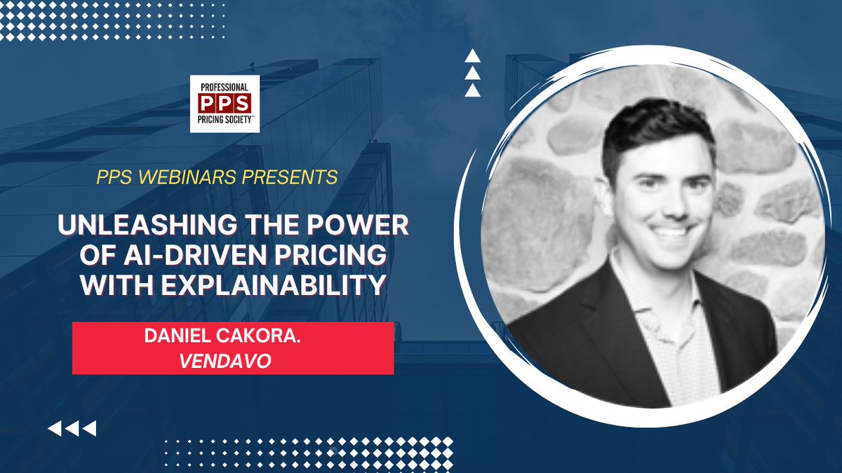 TOMORROW we want you to join us for our next hashtag#livewebinar hosted by Vendavo business consultant Daniel Cakora. Learn more and register by visiting the link! bigmarker.com/professional-p…