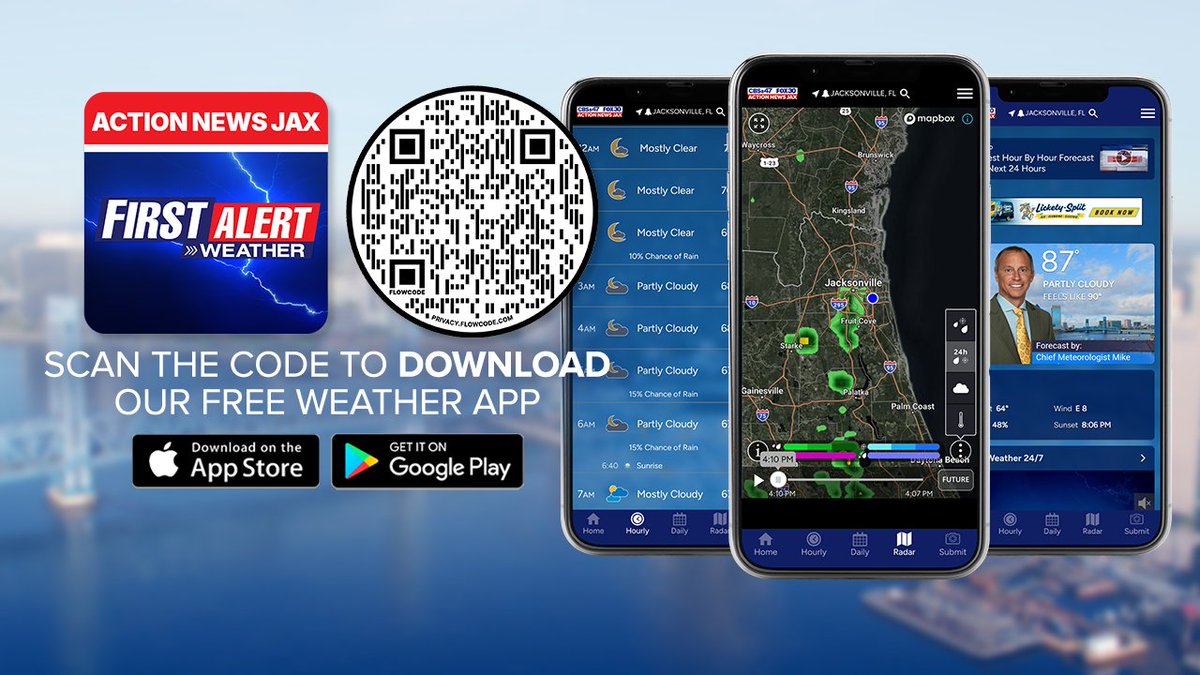 MikeFirstAlert's tweet photo. #firstalertwx "Talking the Tropics With Mike": https://t.co/LaKKWsT4lx - more rain on the way for parts of NE Fl./SE Ga. as #Debbi heads for the W. Atlantic @ActionNewsJax @WOKVNews ... very heavy rain & tornado threat continues for the parts of the Carolina's https://t.co/4fOgvYaYRq