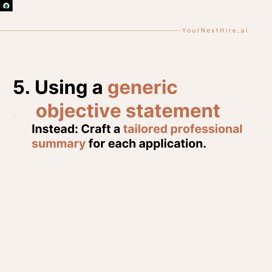 yournexthire_ai's tweet photo. Save your Resume from being instantly left-swiped.

5 (Small) mistakes to avoid at all costs!

#resume #hiring #recruitment https://t.co/C8wFBIzw6U