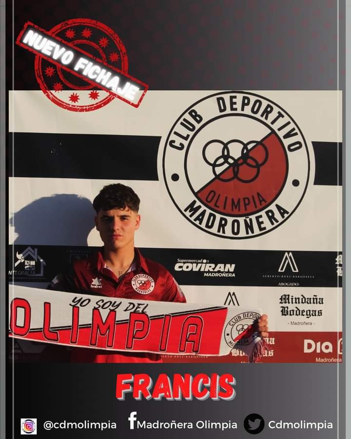 2°Extremeña 

Francis Nuevo jugador del <a href="/CdmOlimpia/">CDM Olimpia</a> para la temporada 24"25