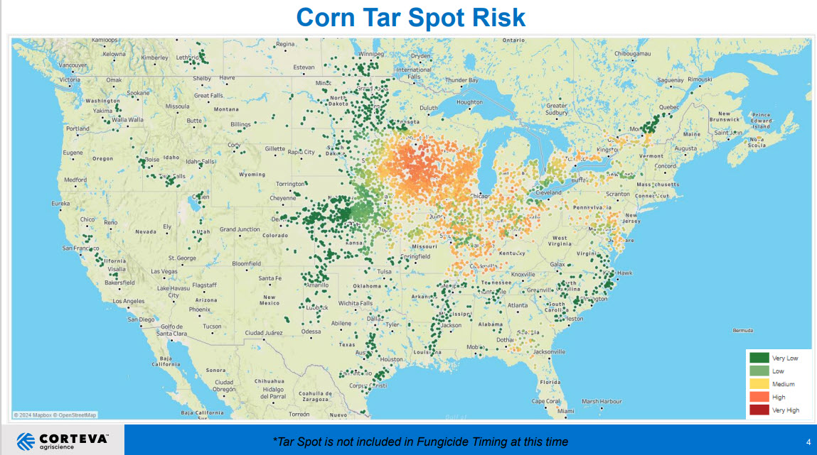 deutmeyer_troy's tweet photo. While most of the fungicide applications are finished... here is the latest Corteva Disease Prediction Model.. https://t.co/nloXRxs5VQ