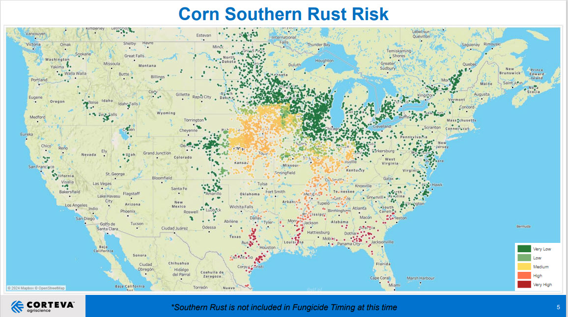 deutmeyer_troy's tweet photo. While most of the fungicide applications are finished... here is the latest Corteva Disease Prediction Model.. https://t.co/nloXRxs5VQ