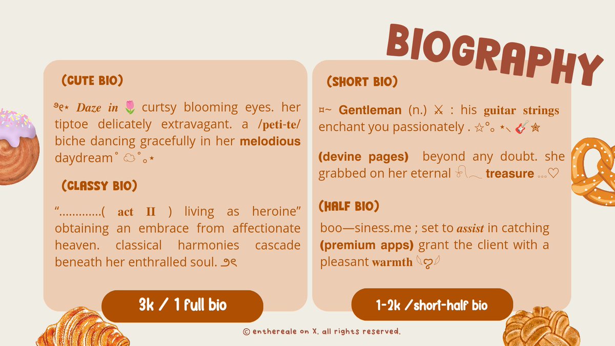 enthereale's tweet image. heyowww, karena aku mau balik lagi nge ba (belum tau exact timenya) aku pengen bagiin custom wording bio buat 4 orang😻 syaratnya:

1. isi form dengan jelas
2. ga in rush
3. isi padlet testimoni 

good luck!!

#zonauang